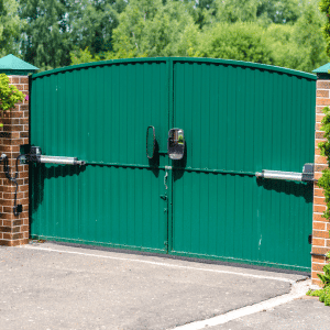 Electric swing gate installation in Kenya