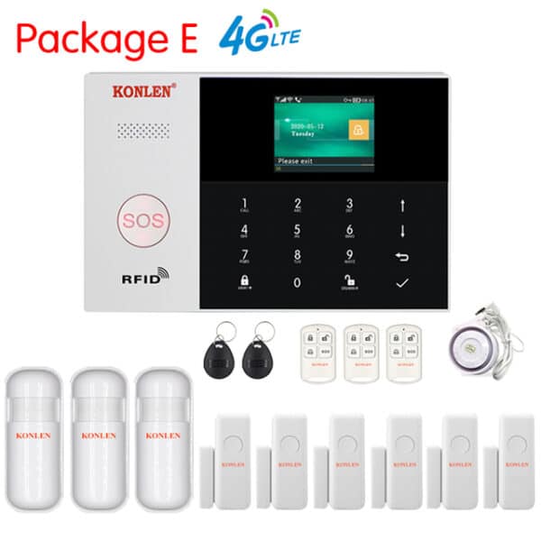 Home Security Alarm System - WiFi GSM Security System Burglar Alarm